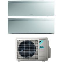 Daikin - climatizzatore condizionatore bluevolution dual split inverter serie emura white iii 12+15 con 2mxm50a r-32 wi-fi integrato 12000+15000