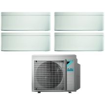 Daikin - climatizzatore condizionatore bluevolution quadri split inverter serie stylish white 5+9+15+18 con 4mxm80n r-32 wi-fi integrato