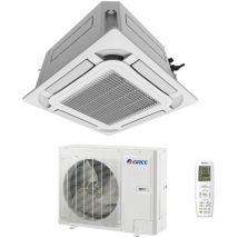 climatizzatore condizionatore gree a cassetta a 8 vie 36000 btu gud100t/a-t r-32 wi-fi optional trifase con telecomando e pannello incluso - novità