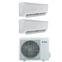 Gree - climatizzatore condizionatore dual split inverter serie bora plus 9+9 con gwhd(14)nk6oo r-32 wi-fi optional 9000+9000