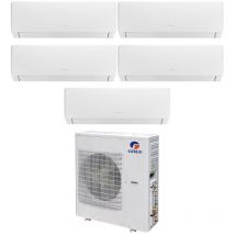 Gree - climatizzatore condizionatore penta split inverter serie pular 12+12+12+12+12 con gwhd(42)nk6lo r-32 wi-fi integrato