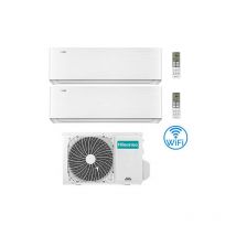 Hisense - Climatizzatore Condizionatore Energy Pro x con Wifi R32 Dual Split Inverter 9000 + 9000 btu con u.e. 2AMW42U4RGC Classe a++/a+