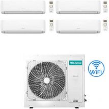 Hisense - Climatizzatore Condizionatore Hi Comfort Wifi R32 Quadri Split Inverter 7000 + 7000 + 9000 + 9000 btu con u.e. 4AMW81U4RJC Classe a++/a+