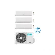 Hisense - Climatizzatore Condizionatore Inverter Energy Ultra Ecosense Wifi R32 Trial Split 9000 + 9000 + 12000 btu con u.e. 3AMW52U4RJC Classe a++/a+