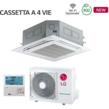 Climatizzatore condizionatore LG cassetta a 4 vie inverter 9000 btu ct09f r-32 wi-fi optional con comando a filo e pannello incluso - novità
