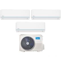 Climatizzatore condizionatore Midea trial split inverter serie evolution 9+9+9 con m3of-27hfn8-q r-32 wi-fi optional 9000+9000+9000