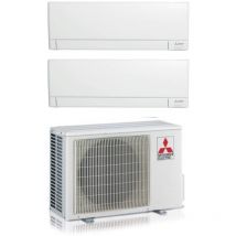 Climatizzatore condizionatore Mitsubishi electric dual split inverter linea plus serie msz-ay 9+18 con mxz-2f53vf r-32 wi-fi integrato 9000+18000