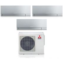 Climatizzatore condizionatore Mitsubishi electric trial split inverter serie kirigamine zen silver msz-ef 7+9+9 con mxz-3f54vf r-32 wi-fi integrato