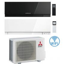 Climatizzatore Condizionatore Mitsubishi Kirigamine Zen Wifi Nero e Bianco Dual Split Inverter 7000 + 12000 BTU con U.E. MXZ-2F42VF4 classe A+++ /A++