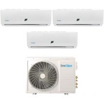 Oneclima - climatizzatore condizionatore trial split inverter serie pro 9+9+18 con mlt27x3/y24 r-32 wi-fi optional 9000+9000+18000