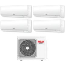 Riello - climatizzatore condizionatore quadri split inverter serie aaria plus 9+9+9+12 con aaria multi 485 p r-32 wi-fi optional 9000+9000+9000+12000