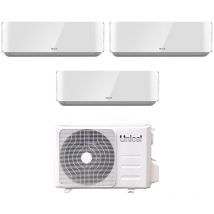 Unical - climatizzatore condizionatore trial split inverter serie air cristal 10+10+10 con kmx4 28he r-32 wi-fi optional 10000+10000+10000