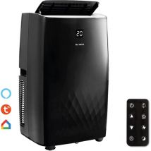 Climatizzatore portatile di 12000 BTU/h, wifi connection app, sistema silentblocks, 3026 frigoriferi, classe a, 3 in 1: raffreddatore, ventilatore e