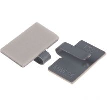 Clip adhésif auto-adhésif en Métallique ( Prix pour Sachet de 50 )