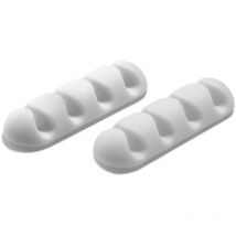 Inofix - Clip Adhésif Multiple Pour Câbles Blancs