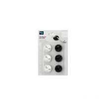 Inofix - Clip adhesivo para cables blanco-Negro (Colores / modelos surtidos)