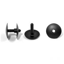 Clip Assemblage Panneaux épaisseur 6 à 22 mm noir tête diam. 30 mm - Ajile