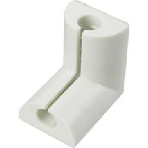 Tru Components - Clip de câble 1226938 Plage de ø du faisceau 8 mm (max) pour montage en angle blanc 1 pc(s) S869271
