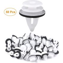 Galozzoit - Clip de Fixation de Voiture, 50PCS Universal Retenue Vehicle Clips Rivets en Plastique, Fixation de Carrosserie Garniture de Voiture pour