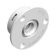 Fastmount - Clip femelle pc-af1 - Matériau : Plastique - Fixation : a visser - Diamètre perçage : 35 mm - Décor : Blanc