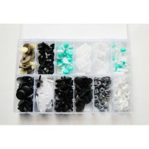 FAR - clip fermi fissaggio 255 pz carrozzeria paraurti pannelli rivetti plastica 640