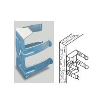Pieds de cuisine métal/plastique – Acier zingué – Fixation plaque – Hauteur, Longueur, Largeur, Finition métal – MANART