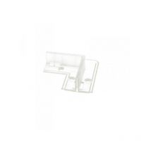 Clip Guida Gancio Plastica Forma l 90 Gradi Per Fissaggio a Muro Parete Del Profilato Alluminio BA4420