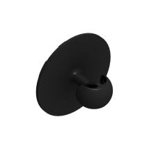Fastmount - Clip mâle 10kg à coller pc-sm2h - Matériau : Plastique - Fixation : a coller - Hauteur : 18 mm - Diamètre : 30 mm - Décor : Noir - Charge