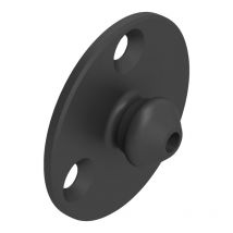 Clip male 15kg a visser lp-smx - Pour panneau d'épaisseur mini : 19 mm - Charge : 15 kg - Décor : Noir - Fixation : a visser - Matériau : Acétal /