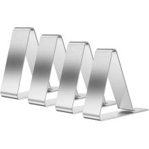 Clip Nappe 4.5CM, Pince Nappe de Table 12 pcs, Clip Nappe Table Réglable, Nappe Clips Acier Inoxydable,Nappe Table de Jardin, Clip Table Nappe, Pince