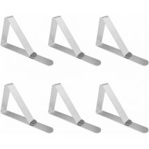 Clip Nappe, 6 Pièces Pince Nappe, Pince Nappe Table, Pince à Nappe Extérieure, Clip Nappe Table, Nappe Clips Acier Inoxydable, Attache Nappe Jardin