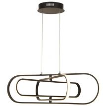 Searchlight - Suspension luminaire design lampe de salle à manger led aluminium noir cct blanc orientable