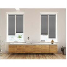 CLIPeFIX - Tenda a rullo semifiltrante Gris asfalto 75x180
