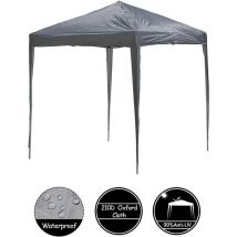 Clipop - Gazebo portable 3x3m, avec sac de transport, imperméable, gris
