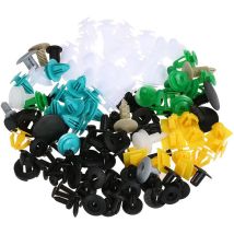Vurahome - Clips De Fixation Automatique 100 Pieces Voiture Mixte Panneau De Garniture De Porte Universel Rivet Pare-chocs Clip En Plastique Clips De 