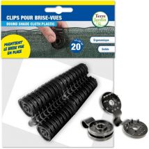 Clips de fixation pour brise vue - Lot de 20