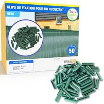 Clips de fixation pour kit brise vue occultant - lot de 50 - - Vert