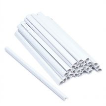 Estexo - Clips de fixation pour brise vue en pvc x 30 blanc