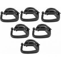 Clips en Plastique pour Toile d'ombrage, Crochets de Suspension en Plastique pour Filet d'ombrage 100 pièces pour Toile d'ombrage, Filet de Jardin,