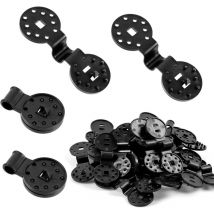 Clips Pour Toile D'ombrage, 50 Pcs Clip de Fixation pour Brise Vue, Clips de Fixation, Accessoires en Tissu D'ombrage pour Toile De Clôture