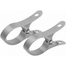 Clips robustes 2 pièces pinces à serviette de plage pinces à couette coupe-vent pinces de séchage de vêtements en alliage d'aluminium pinces de