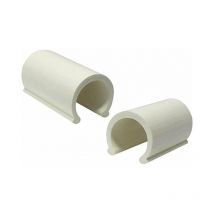 Clips serra plastica bloccaggio telo plastica 1" 50 pezzi bianco vir 4215725