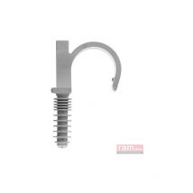 Clip simple, 20MM, gris, seau de 100 55820 - RAM