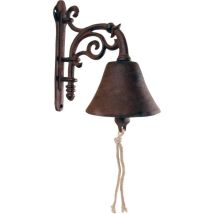 Cloche en fonte Fleur – Jardin piscine – Décoration de jardin – Motif arabesque – 12 cm x 22 cm x 30 cm