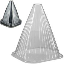 Relaxdays Cloches à salade, lot de 10, protection contre le gel et les escargots, 22 x 19 x 19 cm, en plastique, grises