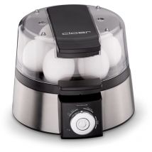 6070 - Cuociuova elettronico in acciaio inox, Nero, Argento - Cloer