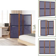 Cloison de séparation 3 panneaux bleu foncé 210x180 cm - Cloison De Séparation - Écran De Confidentialité - Pare-vue - Cloison Pliable - Mobilier