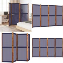 Cloison de séparation 4 panneaux bleu foncé 280x180 cm - Cloison De Séparation - Écran De Confidentialité - Pare-vue - Cloison Pliable - Mobilier