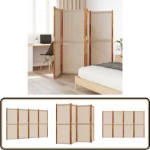 Cloison de séparation 4 panneaux taupe 280x180 cm - Cloison De Séparation - Pare-vue - Écran De Confidentialité - Cloison Pliable - Cloison Modulaire