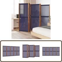 Cloison de séparation 5 panneaux bleu foncé 350x180 cm - Cloison De Séparation - Pare-vue - Écran De Confidentialité - Cloison Pliable - Mobilier